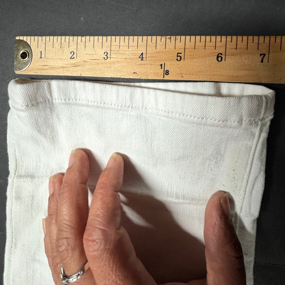 Johnny-O Atlas Mens White Slim Straight Stretch Jeans 34x34 Summer Cotton EUC - Picture 9 of 10